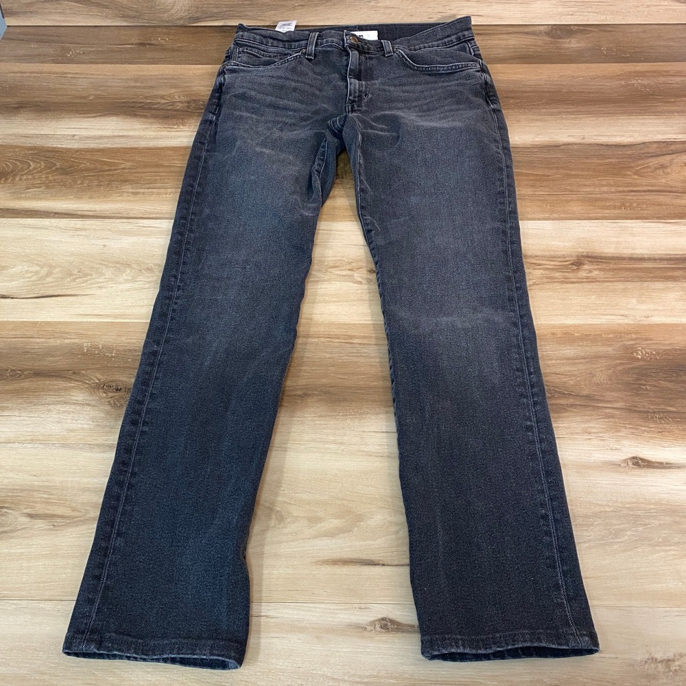 Joe's Jeans The Brixton Straight Narrow Mens 32x32 Washed Black Stretch Denim